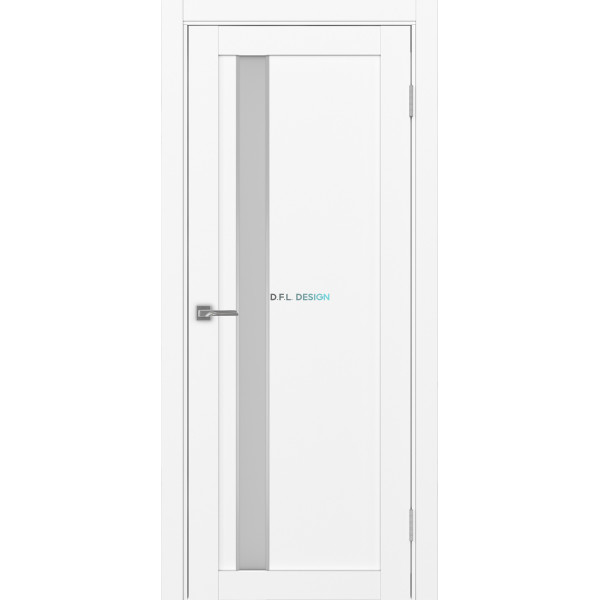 Дверь Optima Porte Турин 528AПСSC.121 эко-шпон Белый снежный