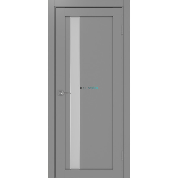 Дверь Optima Porte Турин 528AПСSC.121 эко-шпон Серый