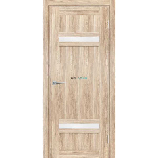 Дверь Profilo Porte PSL-5 сан-ремо Натуральный со стеклом Белый сатинат купить