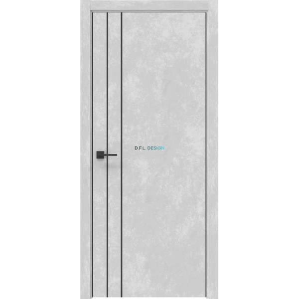 Дверь межкомнатная Eporta Dorsum 10.2 экошпон бетон серый