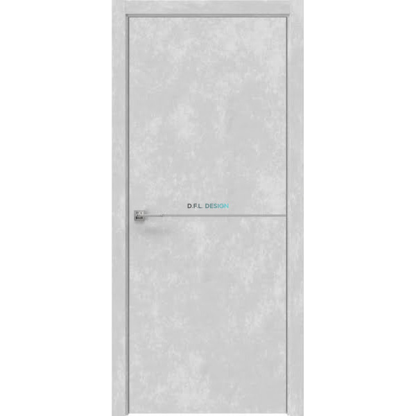 Дверь межкомнатная Eporta Dorsum 11.1 экошпон бетон серый