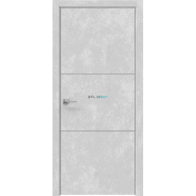 Дверь межкомнатная Eporta Dorsum 11.2 экошпон бетон серый