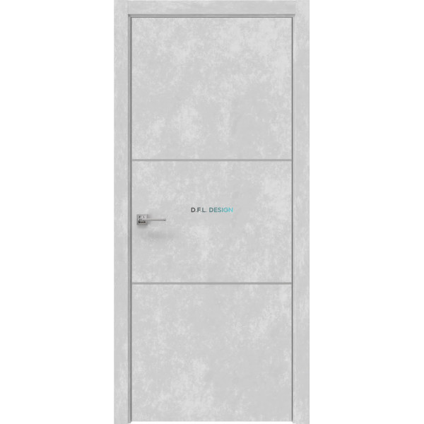 Дверь межкомнатная Eporta Dorsum 11.2 экошпон бетон серый