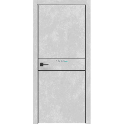 Дверь межкомнатная Eporta Dorsum 12.2 экошпон бетон серый