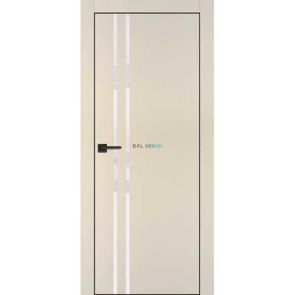 Дверь Profilo Porte PX-11 черная кромка Бежевый матовый купить