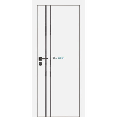 Дверь Profilo Porte PX-11 черная кромка Белый матовый купить