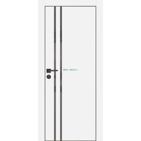 Дверь Profilo Porte PX-11 черная кромка Белый матовый купить