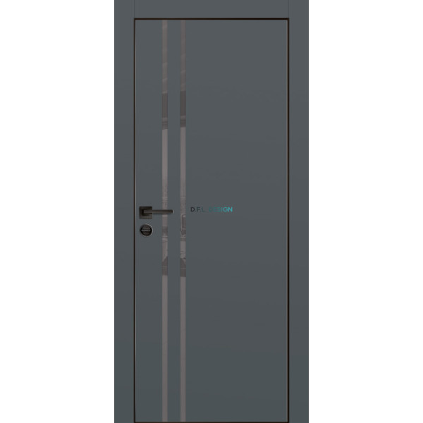 Дверь Profilo Porte PX-11 черная кромка Графит матовый купить