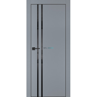 Дверь Profilo Porte PX-11 черная кромка Серый матовый купить