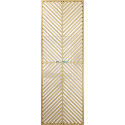 Дверь алюминиевая GABITEX 25 BIANCO│GOLD MATT