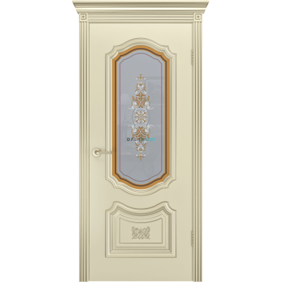 Дверь BP-Doors Соло R-0 В3 ДО Шампань эмаль с патиной
