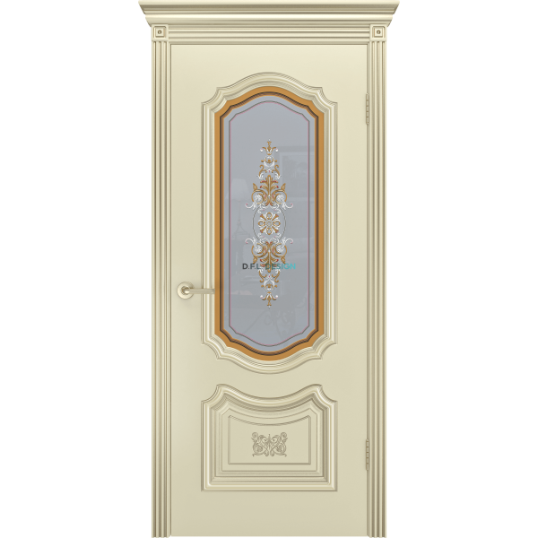 Дверь BP-Doors Соло R-0 В3 ДО Шампань эмаль с патиной