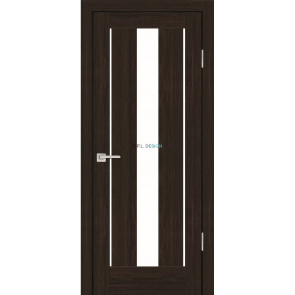 Дверь Profilo Porte PS-02 Венге Мелинга со стеклом Белый сатинат купить