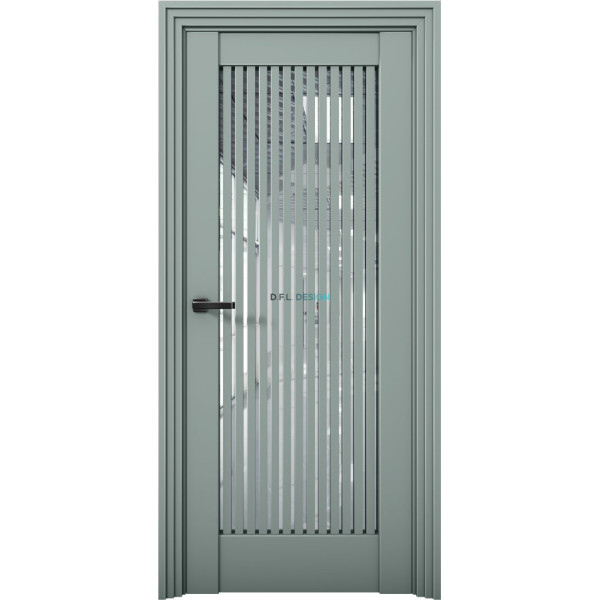 Дверь Aurum Doors Ni 4 Никель Deep Green