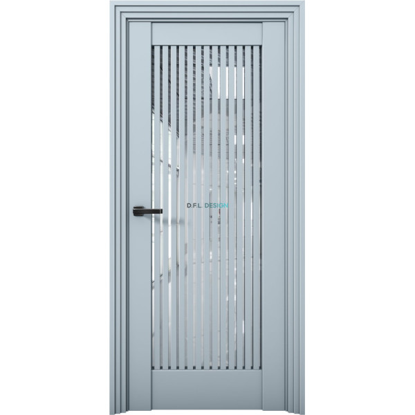 Дверь Aurum Doors Ni 4 Никель Deep Blue