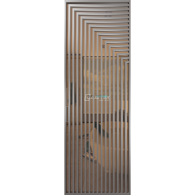Дверь алюминиевая GABITEX 20 BRONZE│CHROME MATT