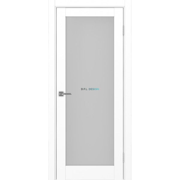 Дверь Optima Porte Тоскана 601.2 эко-шпон Белый снежный