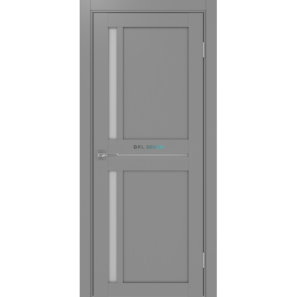 Дверь Optima Porte Турин 523.221 эко-шпон Серый