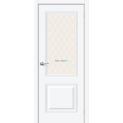 Межкомнатная дверь BRAVO Классик-13 White Silk
