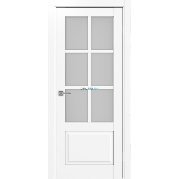 Дверь Optima Porte Тоскана 641.2221 эко-шпон Белый снежный