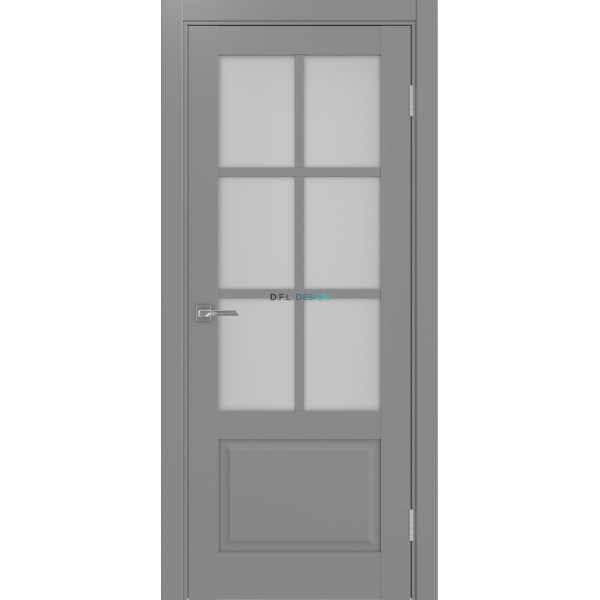 Дверь Optima Porte Тоскана 641.2221 эко-шпон Серый