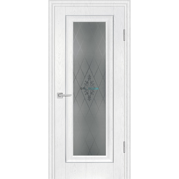 Дверь Profilo Porte PSB-25 Пломбир со стеклом Сатинат купить