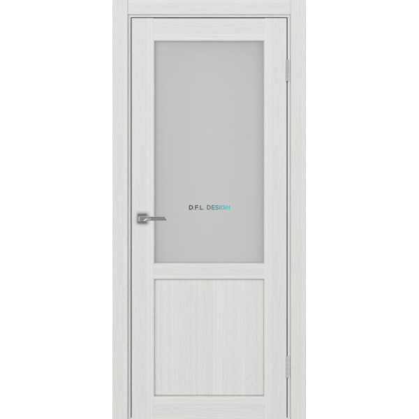 Дверь Optima Porte Парма 402.21 эко-шпон Ясень серебристый