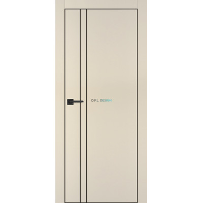 Дверь Profilo Porte PX-20 черная кромка Бежевый матовый купить