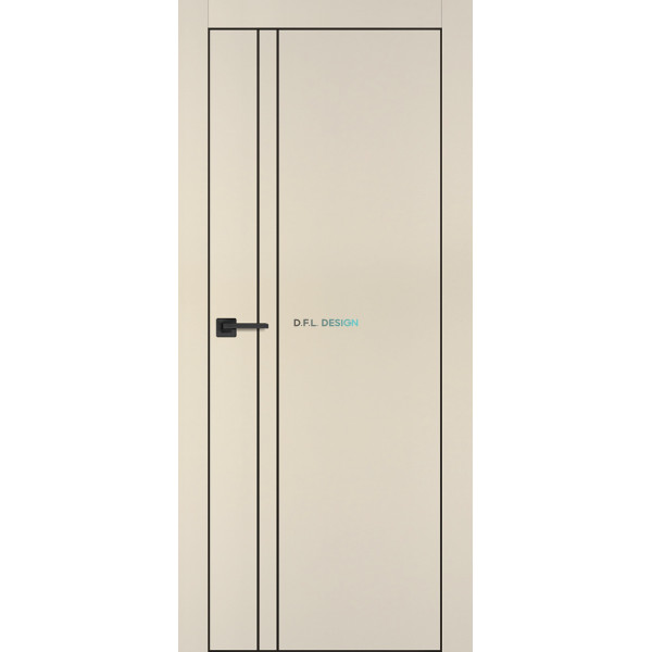 Дверь Profilo Porte PX-20 черная кромка Бежевый матовый купить