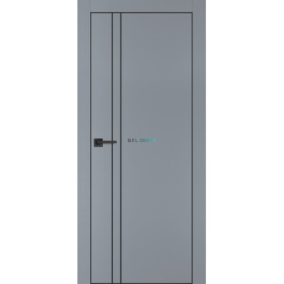 Дверь Profilo Porte PX-20 черная кромка Серый матовый купить