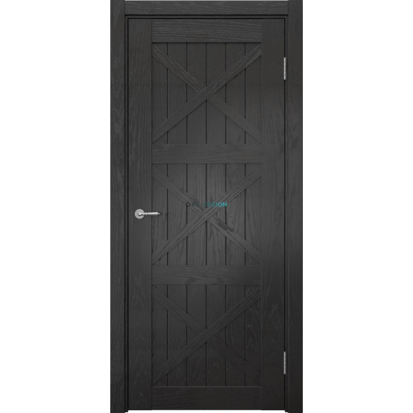 Дверь межкомнатная Eporta Vetus Loft 12.3 шпон ясень черный