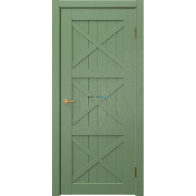 Дверь межкомнатная Eporta Vetus Loft 12.3 эмаль RAL 6011 по шпону ясеня