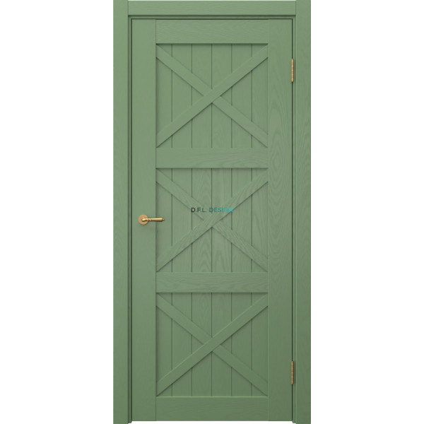 Дверь межкомнатная Eporta Vetus Loft 12.3 эмаль RAL 6011 по шпону ясеня