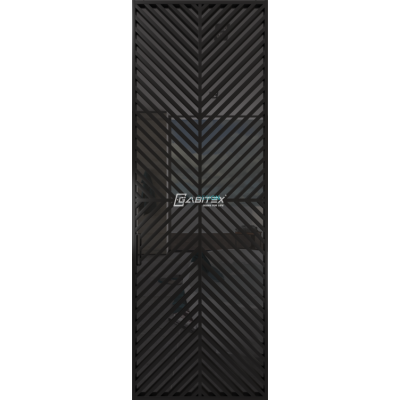 Дверь алюминиевая GABITEX 25 GREY│BLACK EDITION