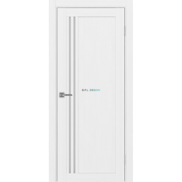 Дверь Optima Porte Турин 555.21 эко-шпон Белый Лёд