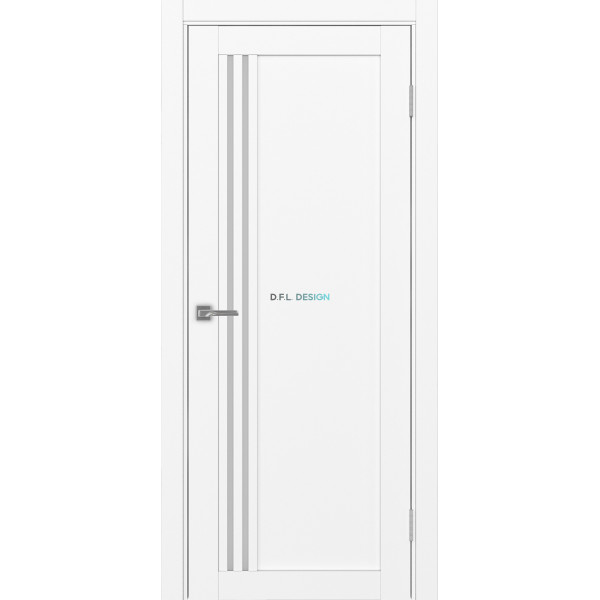Дверь Optima Porte Турин 555.21 эко-шпон Белый снежный
