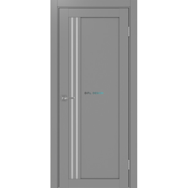 Дверь Optima Porte Турин 555.21 эко-шпон Серый