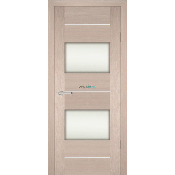 Дверь Profilo Porte PS-21 Капучино Мелинга со стеклом Белый сатинат купить