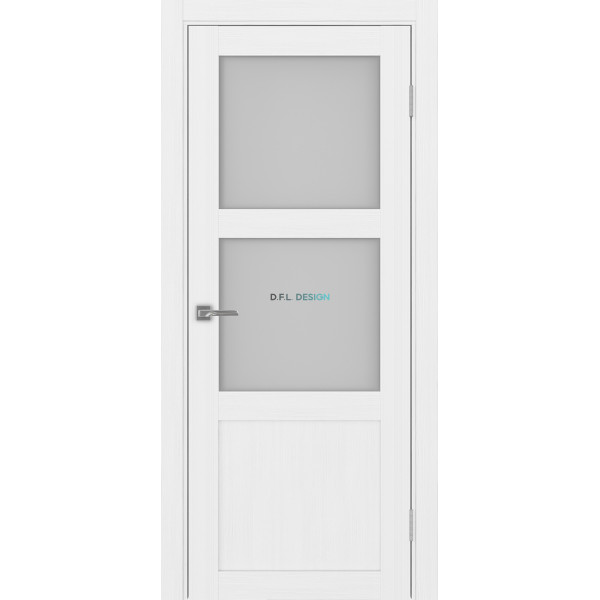 Дверь Optima Porte Турин 530.221 эко-шпон Белый Лёд
